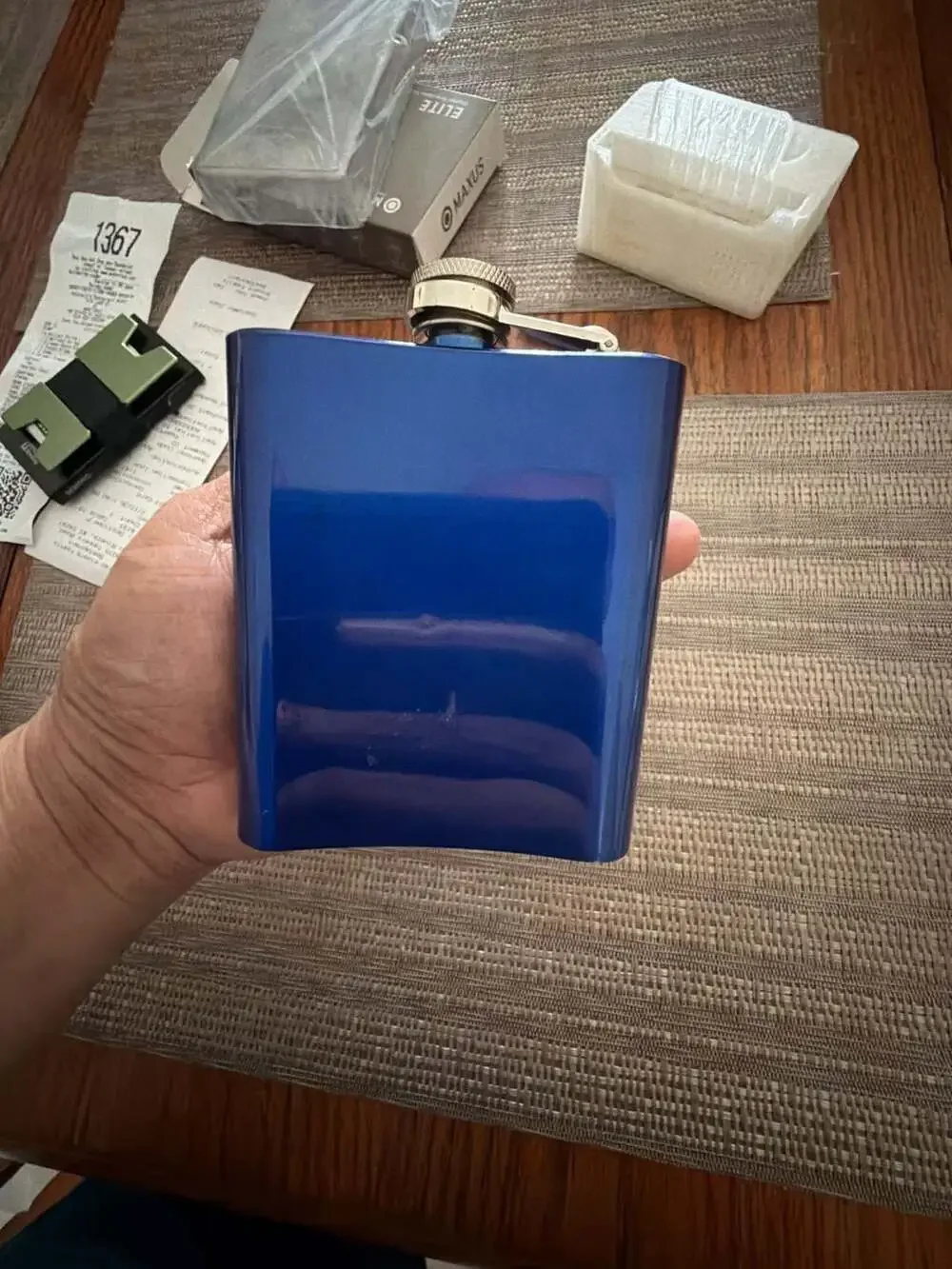 US Navy Stainless Steel 7oz Hip Flask
